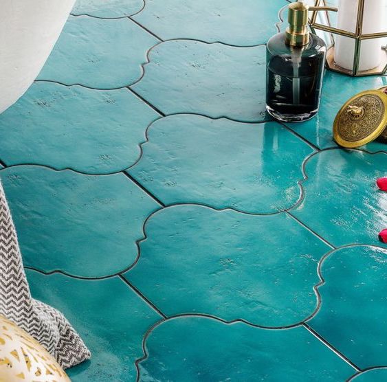 glanzend turquoise vloer-en 26,5 x 20,5 cm per m2 online bestellen - TEGELinfo