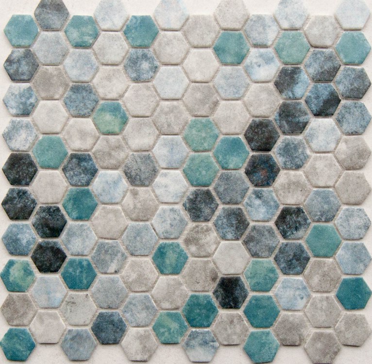 Raap Briljant wastafel hexagon roxy mix mozaïek 2,7 x 3 cm op matje per m2 online bestellen -  TEGELinfo