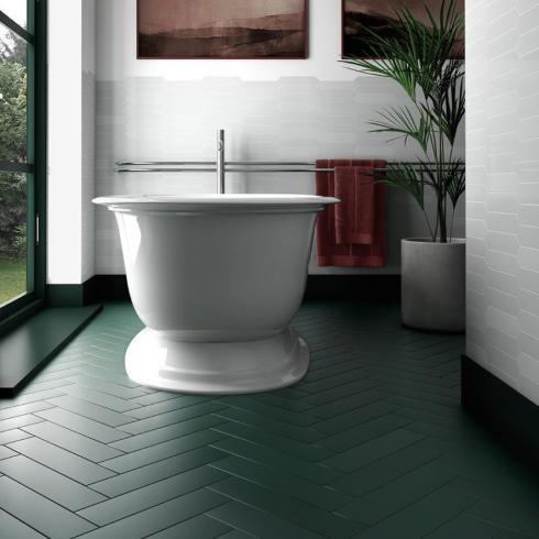     Bistrot visgraat dark green donkergroen mat 9,2 x 36,8 cm wand-en vloertegel per 0,64 m2
