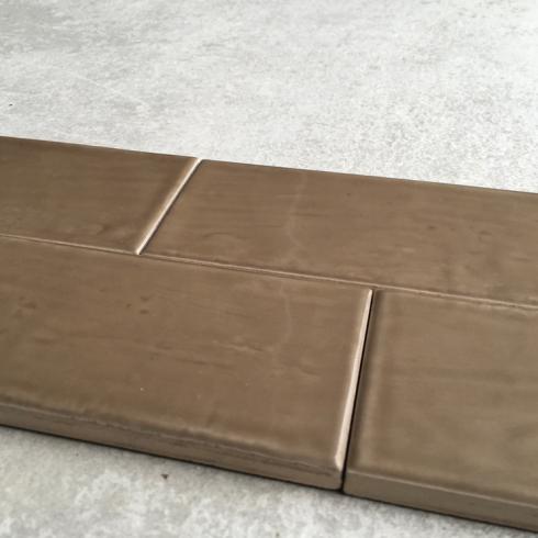     Country chocolade bruin glanzend 6,5 x 20 cm wandtegel per 0,5 m2
