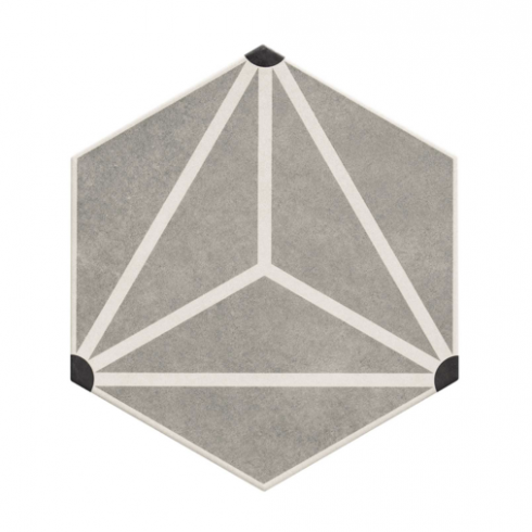     Hexagon Star point grey tegel 28,5 x 33 cm per m2
