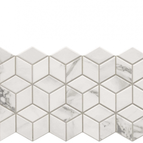     Kleine ruitjes marmerlook wit grijs op tegel 26,5 x 51 cm per 0,95 m2
