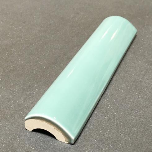     Pencil glossy green glanzend bullnose 1 afgewerkte kant 3 x 15 cm
