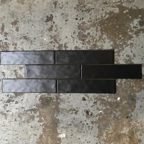     Basic tile mat black zwart 7,5 x 30 cm
