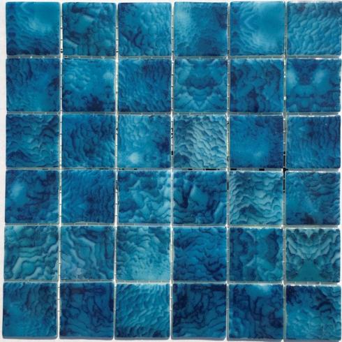     Glasmozaïek blauw 5 x 5 cm op matje per 0,98 m2
