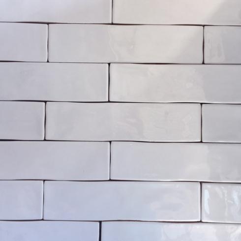     badkamer visgraat Half Tile mat wit 7,5 x 30 cm per m2
