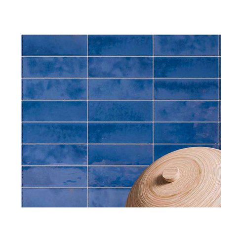     Bejmat-look visgraat blauw glanzende wand-en vloertegel 5 x 15 cm per 0,47 m2
