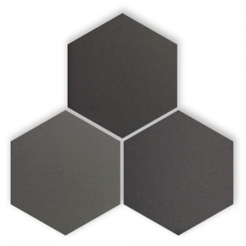     Hexagon mat antraciet graphite mix 14 x 16 cm vloertegel & wandtegel per 0,43 m2
