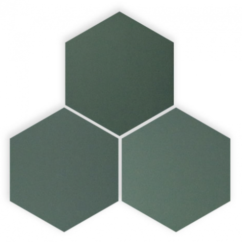     Hexagon mat groen mix 14 x 16 cm vloertegel & wandtegel per 0,43 m2
