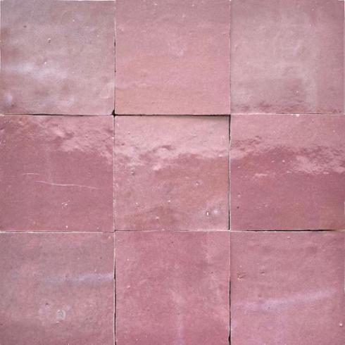     Zelliges Qarmida oud roze 12 gemêleerd 10 x 10 cm per 0,5 m2
