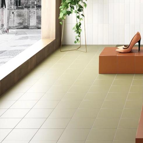    Moderna matte olijfgroene vloertegel cementtegel-look 20 x 20 cm per m2
