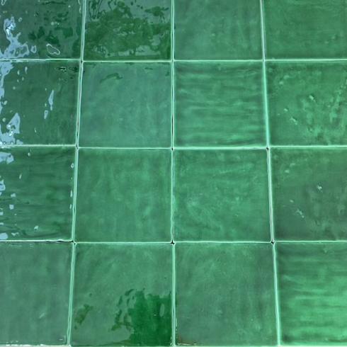     Half tile donkergroen victorian green 10 x 10 cm per 0,62 m2
