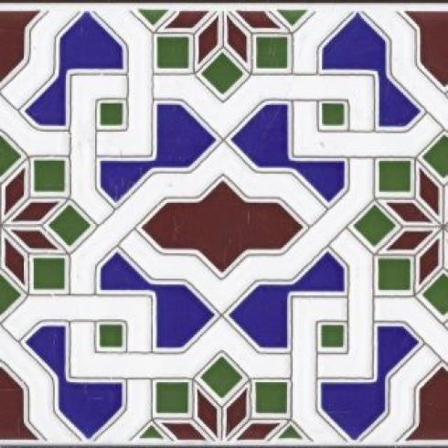     Andalusisch moorse wandtegel Alhambra 14 x 28 cm per m2
