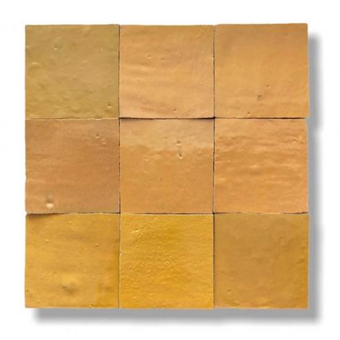     Zelliges Qarmida oranje geel 25 gemêleerd 10 x 10 cm per 0,5 m2
