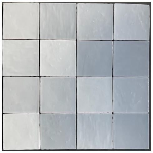     Nougat light grey mix lichtgrijze wandtegelmix in 11,5 x 11,5 cm per 0,38 m2
