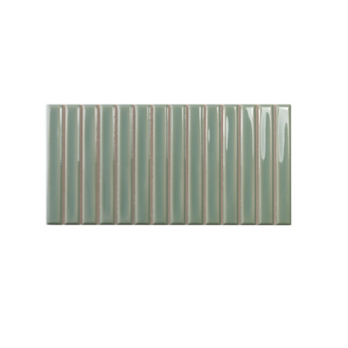     Small stripes mint groen glanzende wandtegel 12,5 x 25 cm per 0,438 m2
