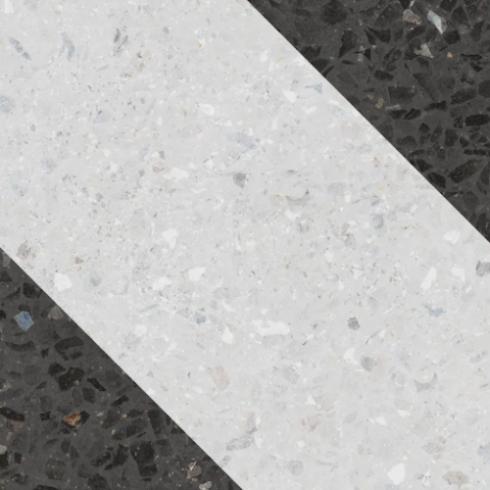     Granitolook decor graphite wit mat satijn 18,5 x 18,5 cm per 0,41 m2
