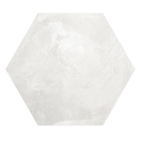     Hexagon Terracotta look off white mat 14 x 16 cm per 0,44 m2
