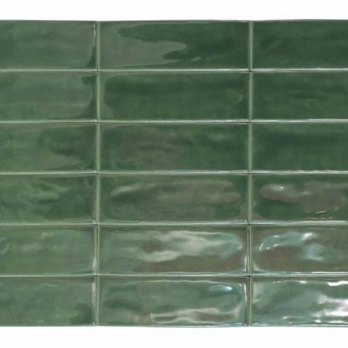     Bejmat look Fez glanzend groen 5x15cm wand- en vloertegel per 0,45m2
