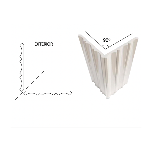     Stripes 3D donkerrood glanzend 17 x 40 cm per 0,68 m2
