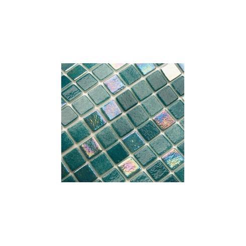     PS IRIS groen Nilo mozaiek mix donkerblauwgroen parelmoer 2,5 x 2,5 per 2 m2
