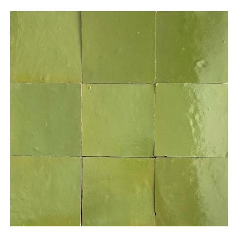     Zelliges Qarmida appel groen 07 gemêleerd 10 x 10 cm per 0,5 m2
