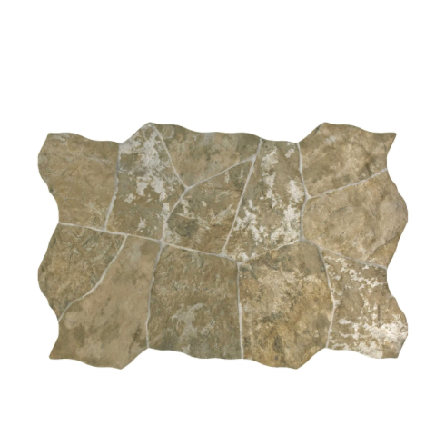     Natuursteen strips terra bruin op tegel 40 x 62 cm per 0,99 m2
