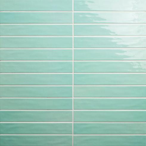     Small tile Neonova wandtegel 5x30cm glanzend in aqua per 0,51m2  
