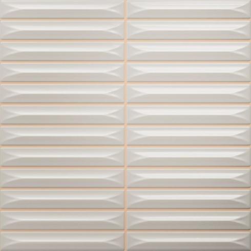     Small stripes Arcade lichtgrijs greige glanzend stripes wandtegel 20 x 20 cm  per m2
