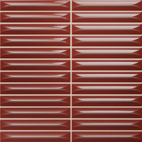     Small stripes Arcade caramel okerbruin glanzend stripes wandtegel 20 x 20 cm  per m2
