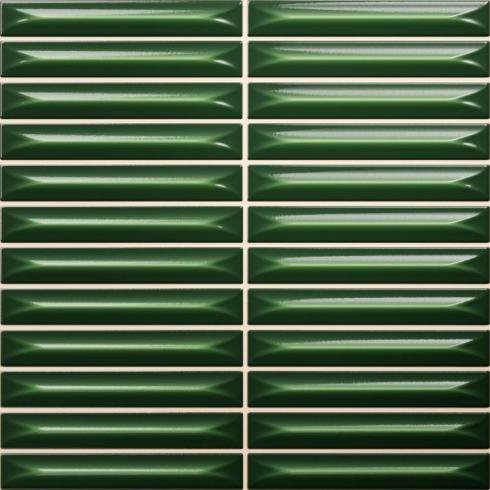     Small stripes Arcade victorian green glanzend stripes wandtegel 20 x 20 cm  per m2
