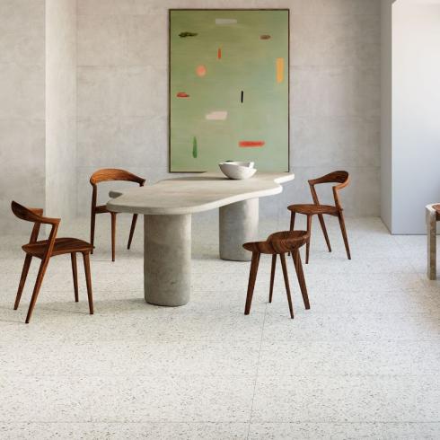     Terrazzo granitolook wand- en vloertegel lichte tint 60x60cm
