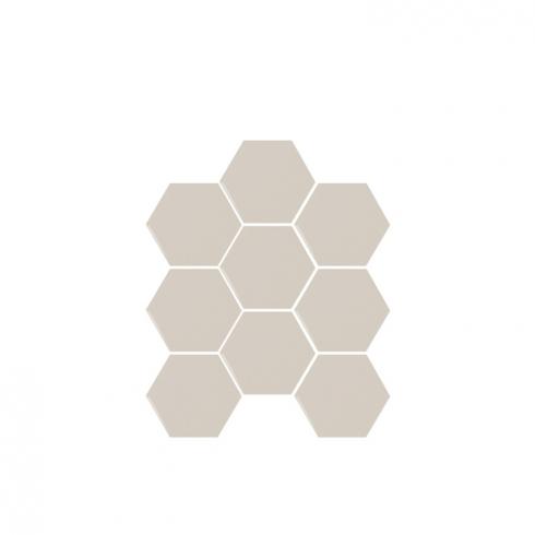     Luxor hexagon greige glanzend tegeltje 10,7 x 12,4 cm per 0,5 m2
