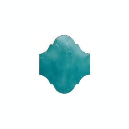     Lantaarntegel glanzend turquoise vloer-en wandtegel 26,5 x 20,5 cm per 0,98 m2
