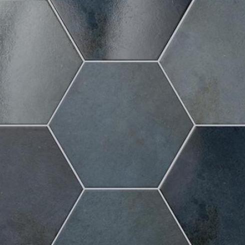     Hexagonaal London mat blauw wand- en vloertegel 17,5 x 20 cm per 0,7 m2
