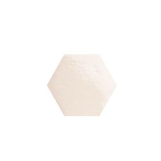     Hexagon glanzend gebroken wit wand- en vloertegel 18 x 20,5 cm per m2

