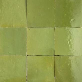     Zelliges Qarmida appel groen 07 gemêleerd 10 x 10 cm per 0,5 m2
