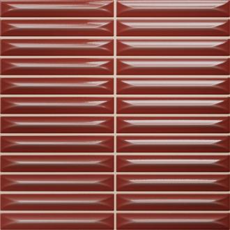     Small stripes Arcade caramel okerbruin glanzend stripes wandtegel 20 x 20 cm  per m2
